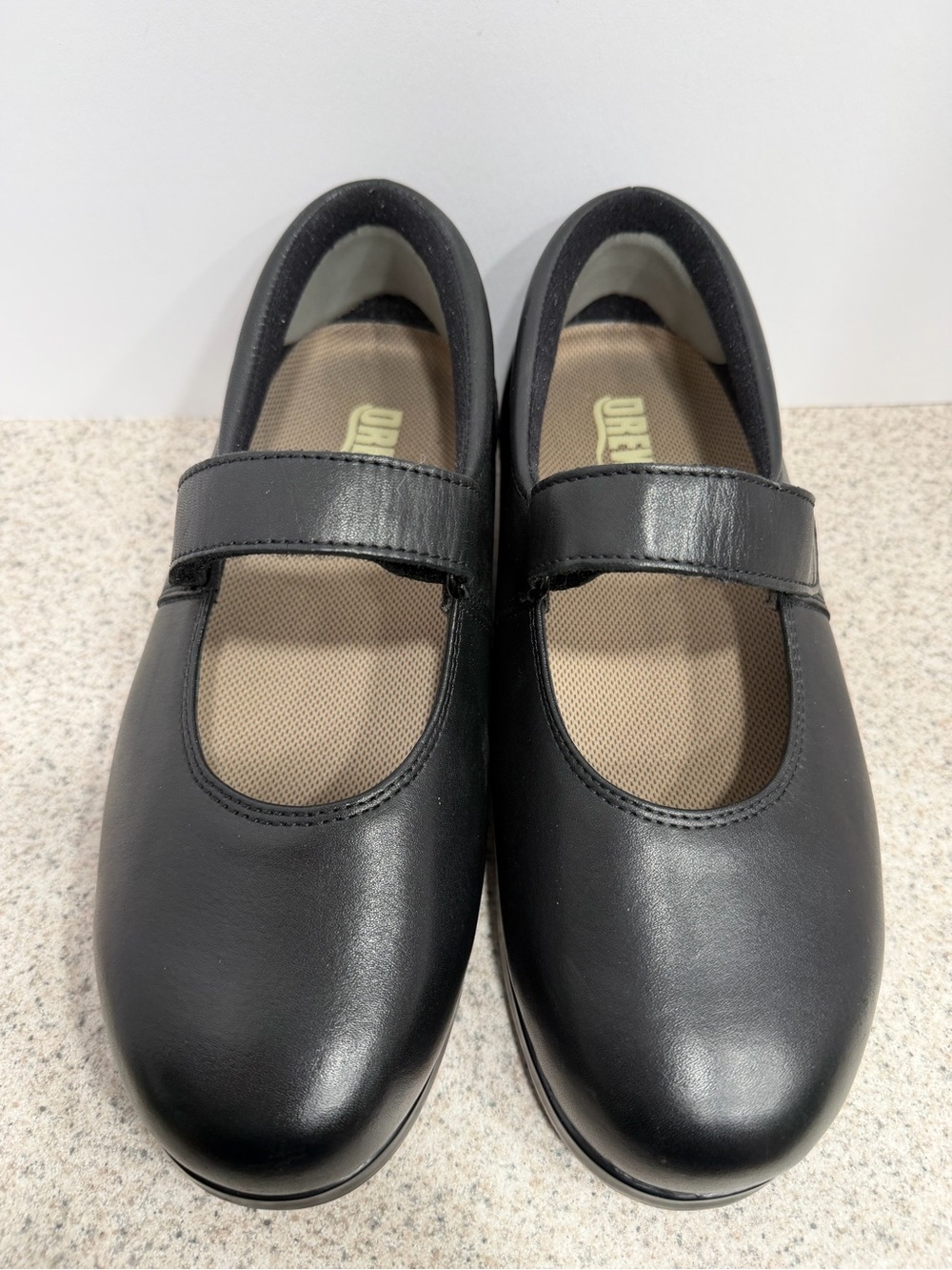 DREW Bloom II 14353-12 Mary Jane Orthopedic Shoes Black Leather -Women's 7.5 WW